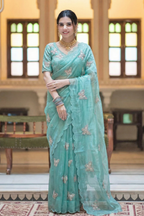 Butterfly Green Color Saree