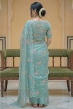 Butterfly Green Color Saree