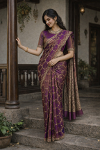 Nexa Lavender Color Saree