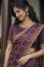 Nexa Lavender Color Saree