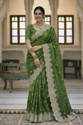 Gatha Mint Green Color Saree