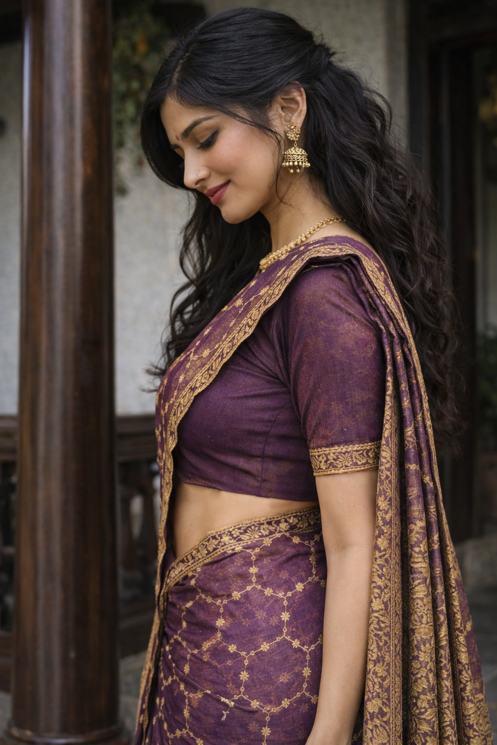 Nexa Lavender Color Saree