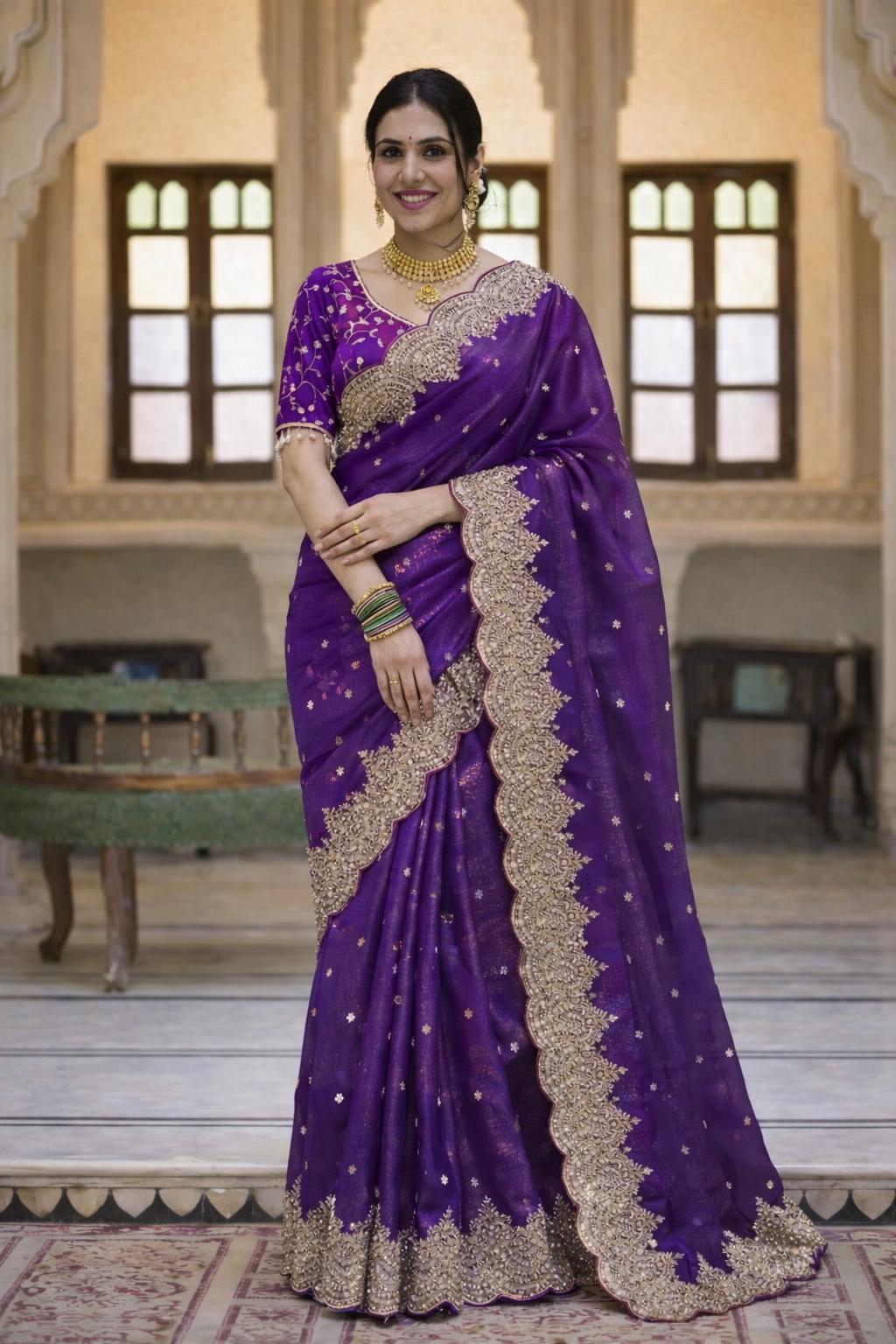 Gatha Purple Color Saree