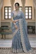 Gatha Gray Color Saree