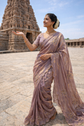 Sambavi Lavender Color Saree