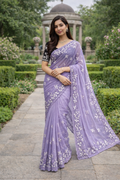 Vidhi Lavender Color Saree