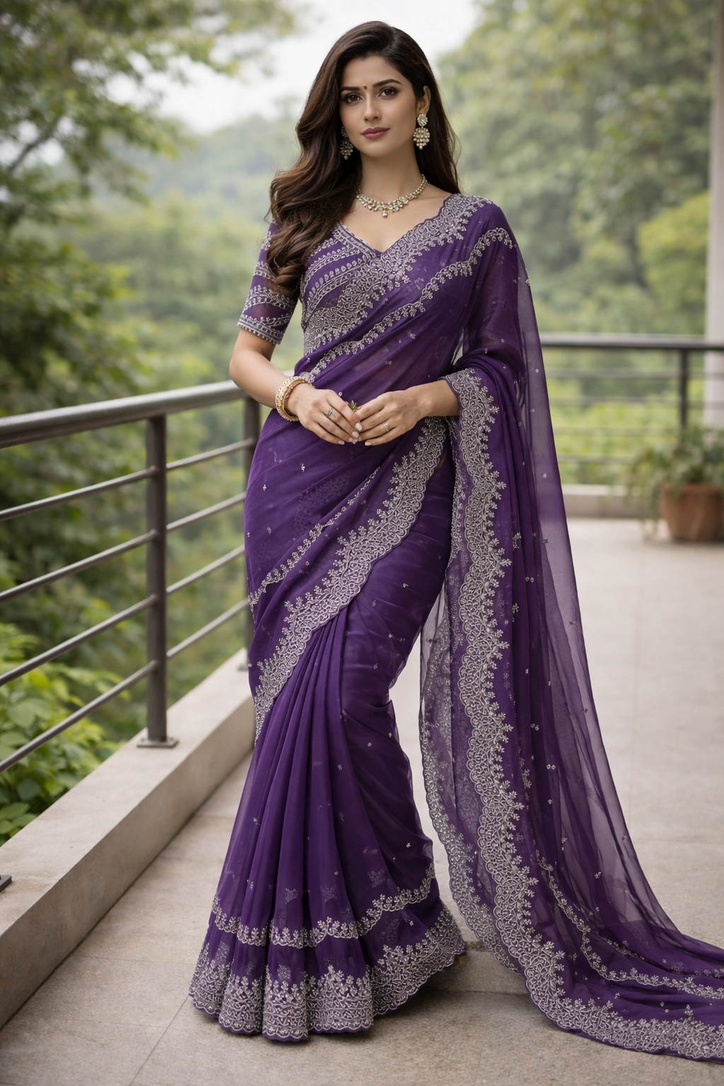 Siya Purple Color Saree