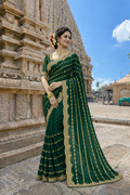Manki Green Color Saree