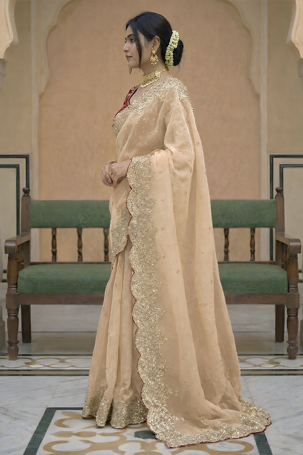 Dhyana Saree Golden Color