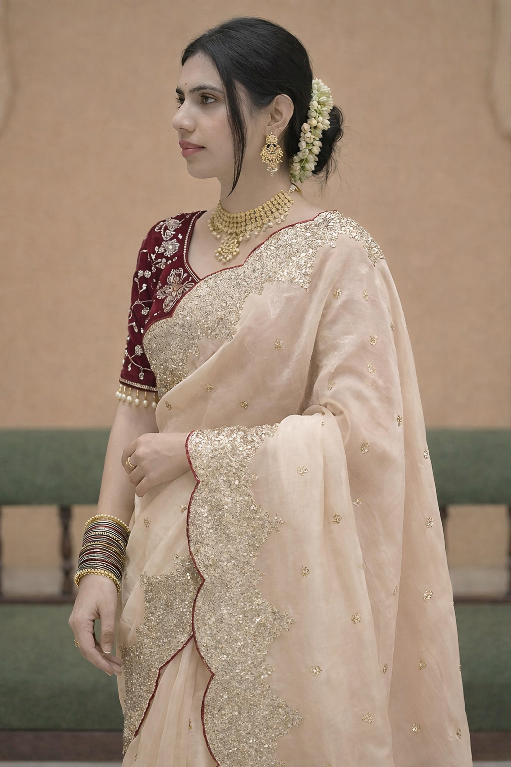 Dhyana Saree Golden Color