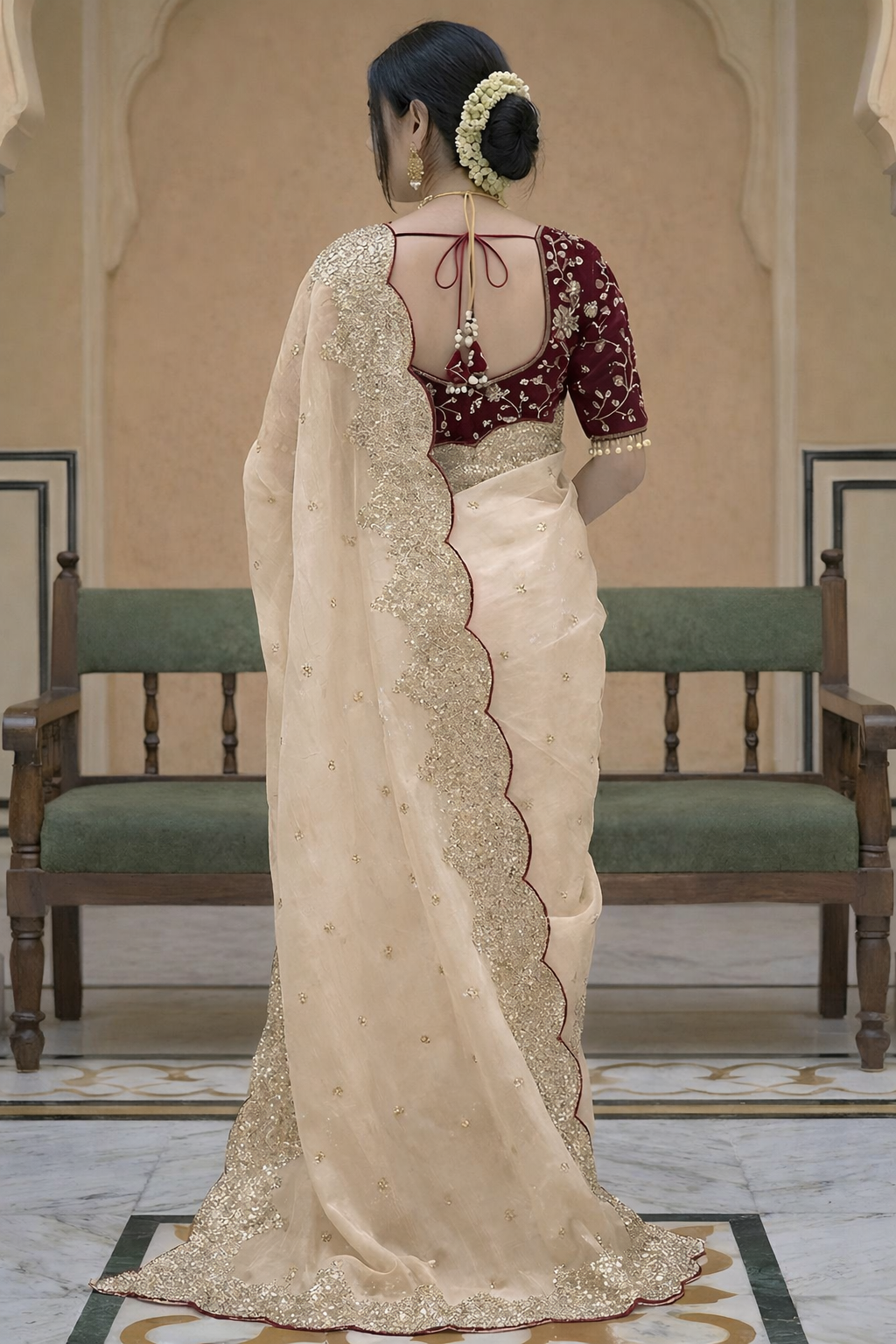 Dhyana Saree Golden Color