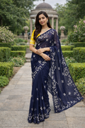 Vidhi Blue Color Saree