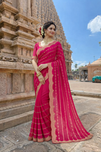 Manki Pink Color Saree