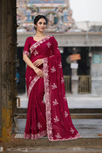 Fabric Fendy Ena Pink Color Saree