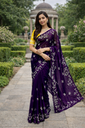 Vidhi Purple Color Saree