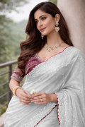 Siya White Color Saree